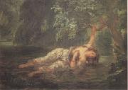 Eugene Delacroix The Death of Ophelia (mk05) Spain oil painting artist